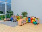 Flexeo® Regal PRO 3 Reihen 6 Boxen Gr M Aufkantung
