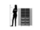 Flexeo® Schrank PRO 2 Reihen 6 Boxen Gr M 6 Fächer oben