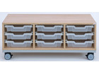 Flexeo® Regal PRO Stahlrahmen 3 Reihen 9 Boxen Gr S