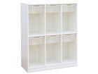 Flexeo® Schulranzenregal PRO 3 Reihen 6 Boxen Gr M für 6 Schulranzen