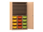 Flexeo® Bastelschrank PRO 3 Reihen 12 Boxen Gr M 8 Fächer