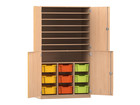 Flexeo® Bastelschrank PRO 3 Reihen 9 Boxen Gr M 8 Fächer