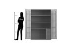 Flexeo® Musikschrank 2 kleine und 2 große Boxen
