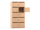 Flexeo® Schließfachschrank 10 Fächer mit Briefschlitzen Breite 94 4 cm