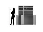 Flexeo® Klassenbuchschrank mit 39 Klassenbuchfächern