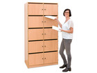 Flexeo® Schließfachschrank 15 Fächer mit Briefschlitzen Breite 142 5 cm