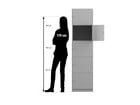 Flexeo® Schließfachschrank 5 geschlossene Fächer Breite 48 1 cm