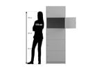 Flexeo® Schließfachschrank 5 geschlossene Fächer Breite 64 1 cm