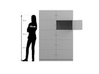 Flexeo® Schließfachschrank 10 geschlossene Fächer Breite 126 4 cm