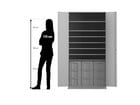 Flexeo® Bastelschrank 9 große Boxen 7 Fächer