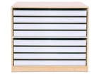 Flexeo® Papier und Bilderschrank 8 große Auszüge