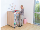 Flexeo® Wickelkommode mit 24 kleinen Boxen