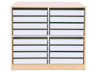 Flexeo® Papier und Bilderschrank 16 kleine Auszüge