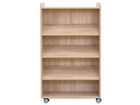 Flexeo® Bücherwagen beidseitig je 3 Schrägablagen
