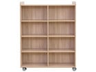 Flexeo® Bücherwagen beidseitig je 6 Fachböden