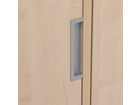 Flexeo® Garderobenschrank Armadio 2 Türen mit Fachböden Höhe 130 4 cm