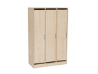 Flexeo® Garderobenschrank Armadio 3 Türen mit Fachböden Höhe 154 8 cm