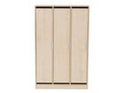 Flexeo® Garderobenschrank Armadio 3 Türen mit Fachböden Höhe 154 8 cm
