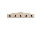 Flexeo® Garderobenleiste Armadio Dachform mit Haken