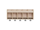 Flexeo® Hängegarderobe Armadio Doppelablage Postfach mit Haken