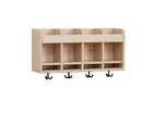 Flexeo® Hängegarderobe Armadio Doppelablage Postfach mit Haken