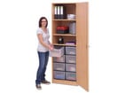 Flexeo® Schrank 8 große Boxen 3 Fächer 1 Tür