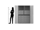 Flexeo® Garagenschrank 2 Fächer 4 Rollcontainer 24 große Boxen