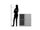 Flexeo® Schiebetürenschrank 4 Fächer Mittelwand Breite 94 4 cm