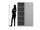 Flexeo® Schiebetürenschrank 10 Fächer 2 Türen Breite 126 4 cm