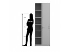 Flexeo® Schiebetürenschrank 6 Fächer = 6 Ordnerhöhen