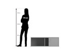 Flexeo® Rollladen Aufsatzschrank 2 Fächer Breite 126 4 cm