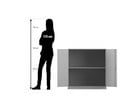 Flexeo® Unterschrank 2 Fächer Breite 94 4 cm