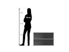 Flexeo® Aufsatzregal 2 Fächer Breite 94 4 cm