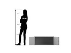 Flexeo® Aufsatzschrank 1 Fach 2 Türen Breite 94 4 cm