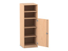 Flexeo® Schrank 5 Fächer 1 Halbtür Breite 48 1 cm