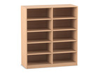 Flexeo® Bibliotheksregal Herkules mittelhoch Breite 126 4 cm