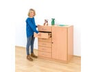 Flexeo® Schrank 6 kleine Schubladen 3 Fächer rechts 1 Tür Breite 94 4 cm