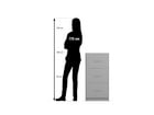 Flexeo® Schrank 3 große Schubladen Breite 48 1 cm