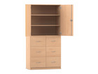 Flexeo® Schrank 6 Hängeregister 3 Fächer 2 Türen Breite 94 4 cm