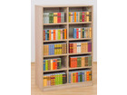 Flexeo® Bibliotheksregal 40 Fächer mittelhoch Breite 377 6 cm