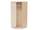 Flexeo® Garderoben Eckschrank Armadio 1 Tür mit Fachboden Höhe 130 4 cm