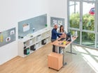 Flexeo® Schreibtisch höhenverstellbar B x T: 200 x 80 cm