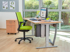 Flexeo® Schreibtisch höhenverstellbar B x T: 200 x 80 cm