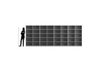 Flexeo® Bibliotheksregal 40 Fächer hoch Breite 505 6 cm