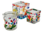 Windlichter Set aus Glas 12 Stück