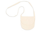 Schultertasche aus Baumwolle natur