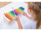 Alt Glockenspiel mit bunten Klangplatten