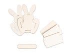 Holzkörbchen Hase 6 Stück