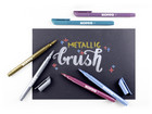 Kores® Fasermaler Style Brush Marker Metallic 6 Stück