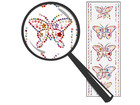Glitzersticker Schmetterling 6 Stück
